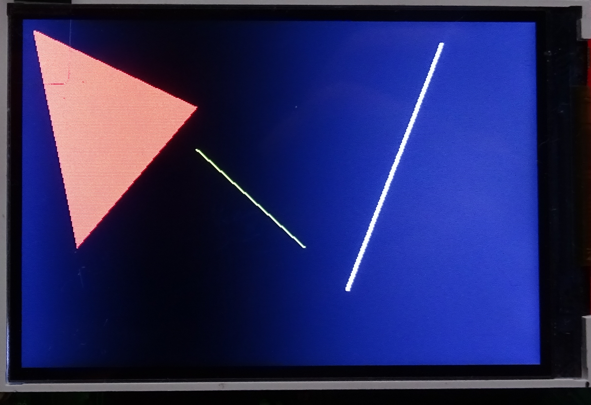 Примеры геометрических фигур библиотеки Display lib